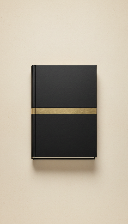 Leather-Bound Book with Minimalist Cover
